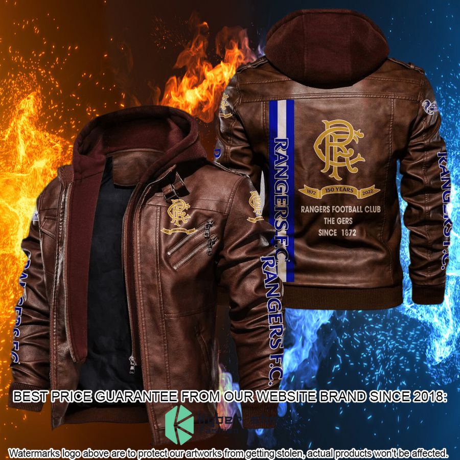 rangers f c leather jacket 2 559