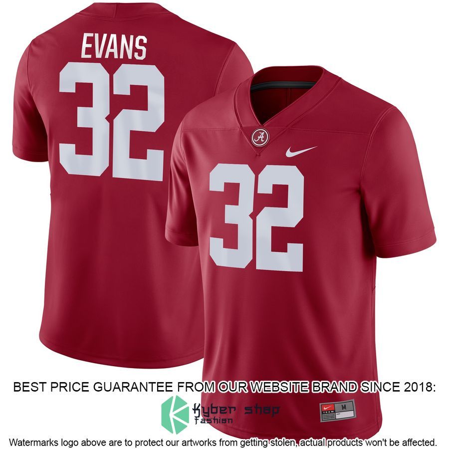 Rashaan Evans Alabama Crimson Tide Nike Game Crimson Football Jersey