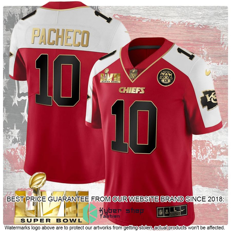 red alternate super bowl lvii isiah pacheco 10 football jersey 2 251