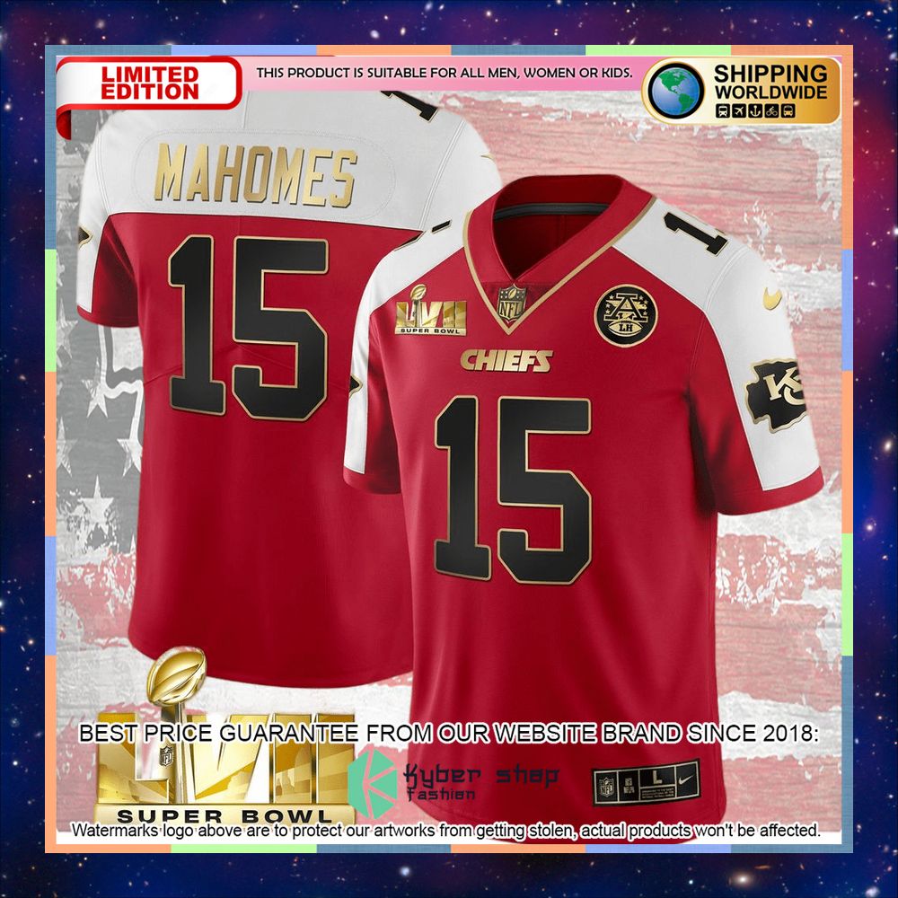 Red Alternate SUPER BOWL LVII Patrick Mahomes 15 Football Jersey 6 red alternate super bowl lvii patrick mahomes 15 football jersey 2 249
