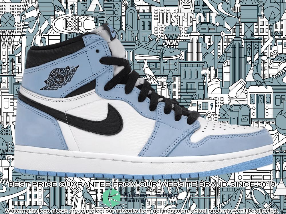White University Blue Black Air Jordan 1 Retro High