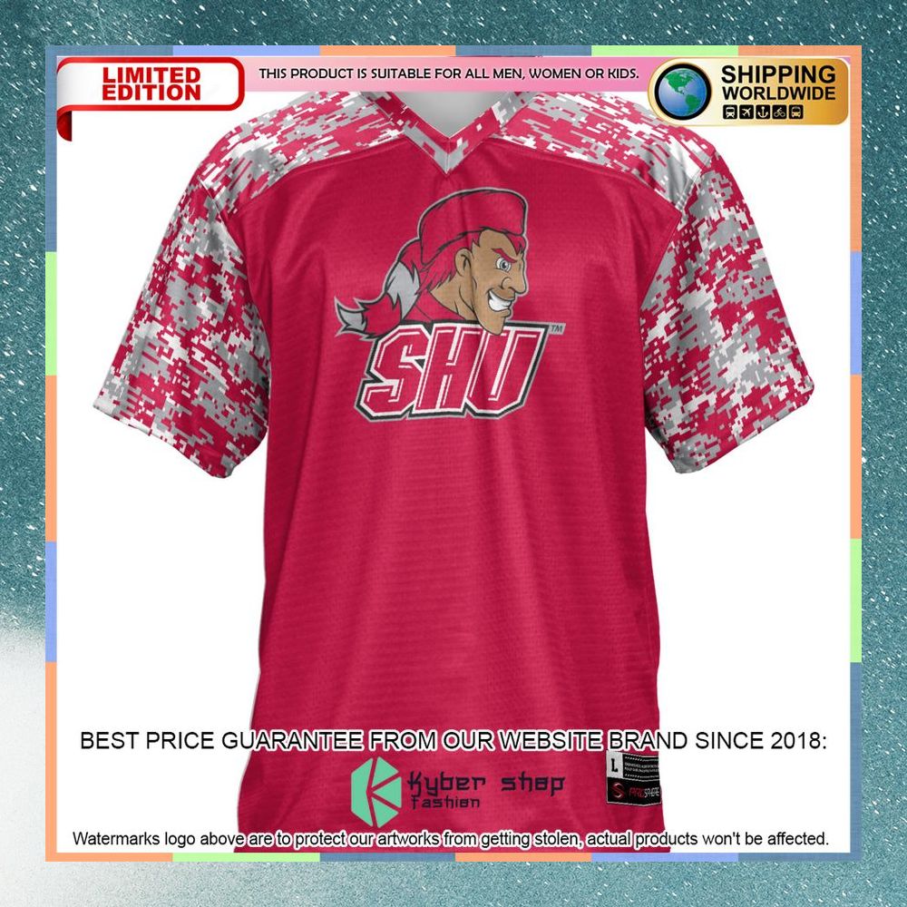 Sacred Heart Pioneers Red Football Jersey 6 Sacred Heart Pioneers Red Football Jersey word1