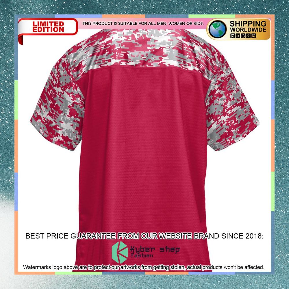Sacred Heart Pioneers Red Football Jersey 7 Sacred Heart Pioneers Red Football Jersey word1