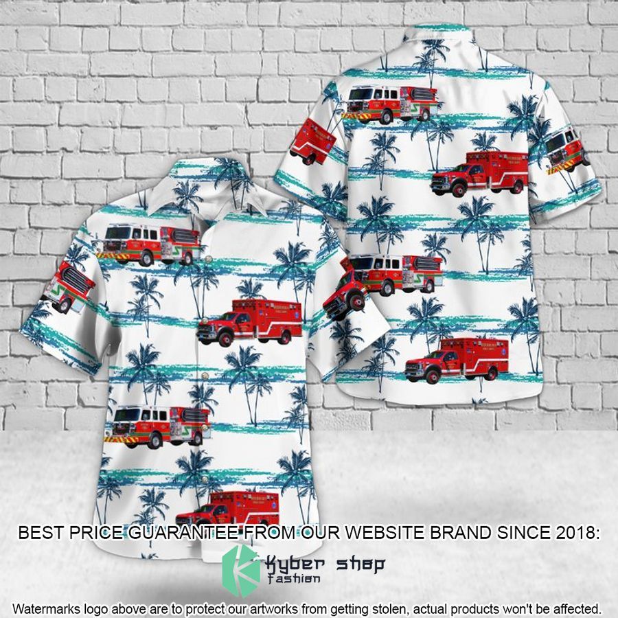 Sherborn Massachusetts Sherborn Fire Department Hawaiian Shirt