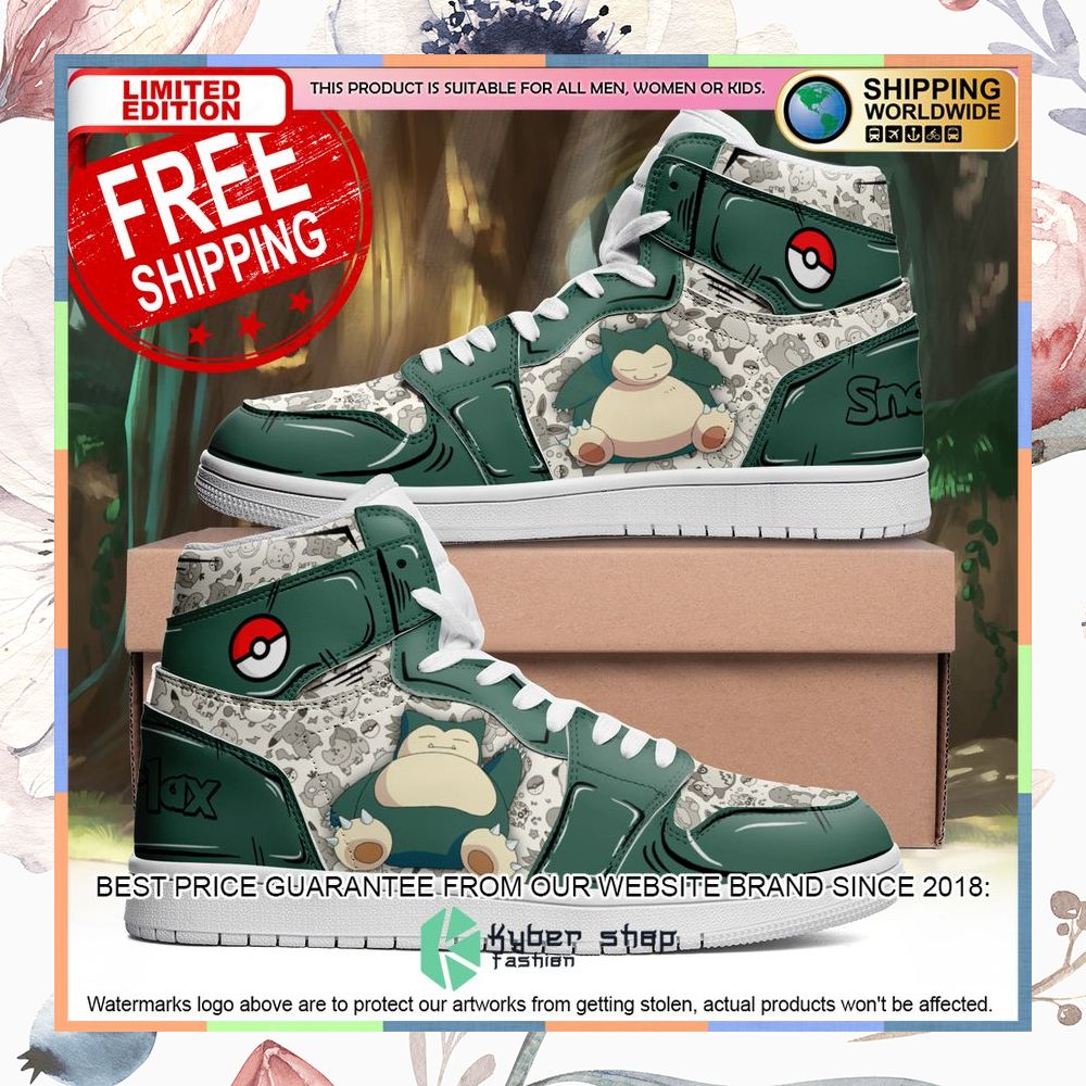 Snorlax Pokemon Air Jordan High Top Shoes 3 Snorlax Pokemon Air Jordan High Top Shoes word1