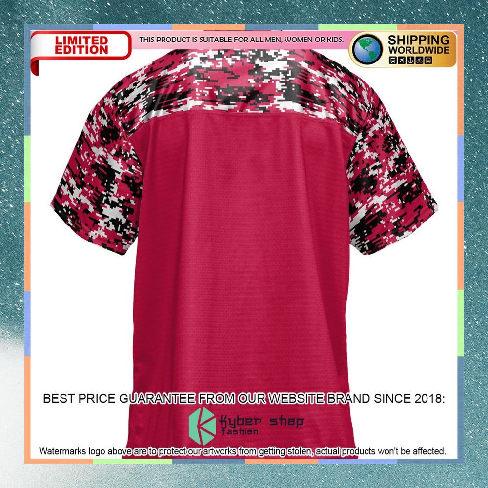 South Dakota Coyotes Red Football Jersey 7 South Dakota Coyotes Red Football Jersey word2