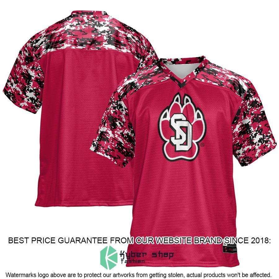 South Dakota Coyotes Red Football Jersey 4 South Dakota Coyotes Red Football Jersey word2