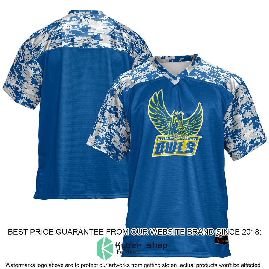 Southern Connecticut Owls Blue Football Jersey
