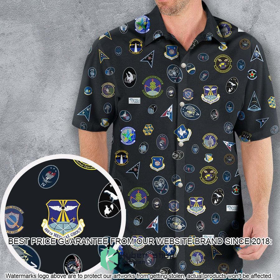 Space Force Squadron Pattern Hawaiian Shirt