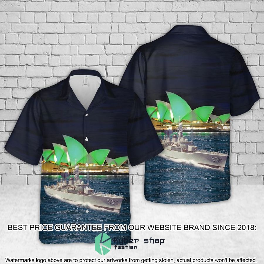St. Patrick's Day Royal Australian Navy HMAS Torrens DE 53 Hawaiian Shirt