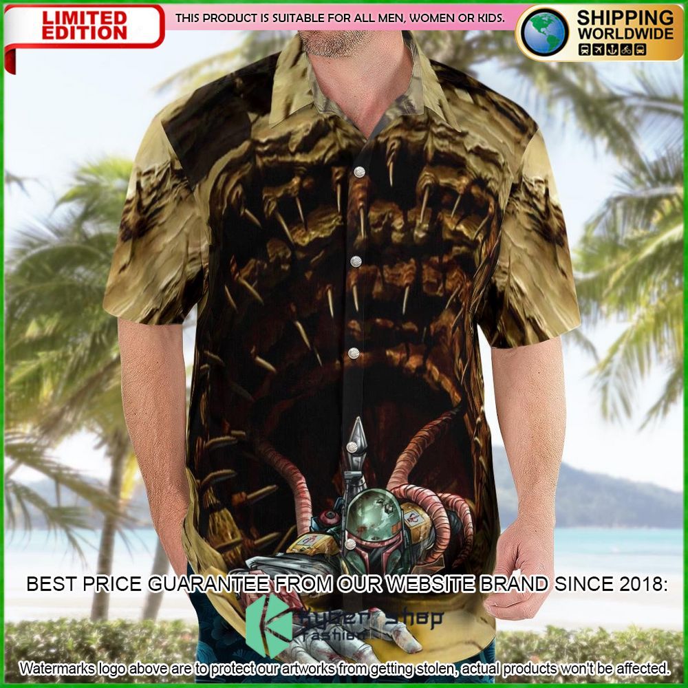 Star Wars Boba Fett Sarlacc Hawaiian Set 3 Star Wars Boba Fett Sarlacc Hawaiian Set word2