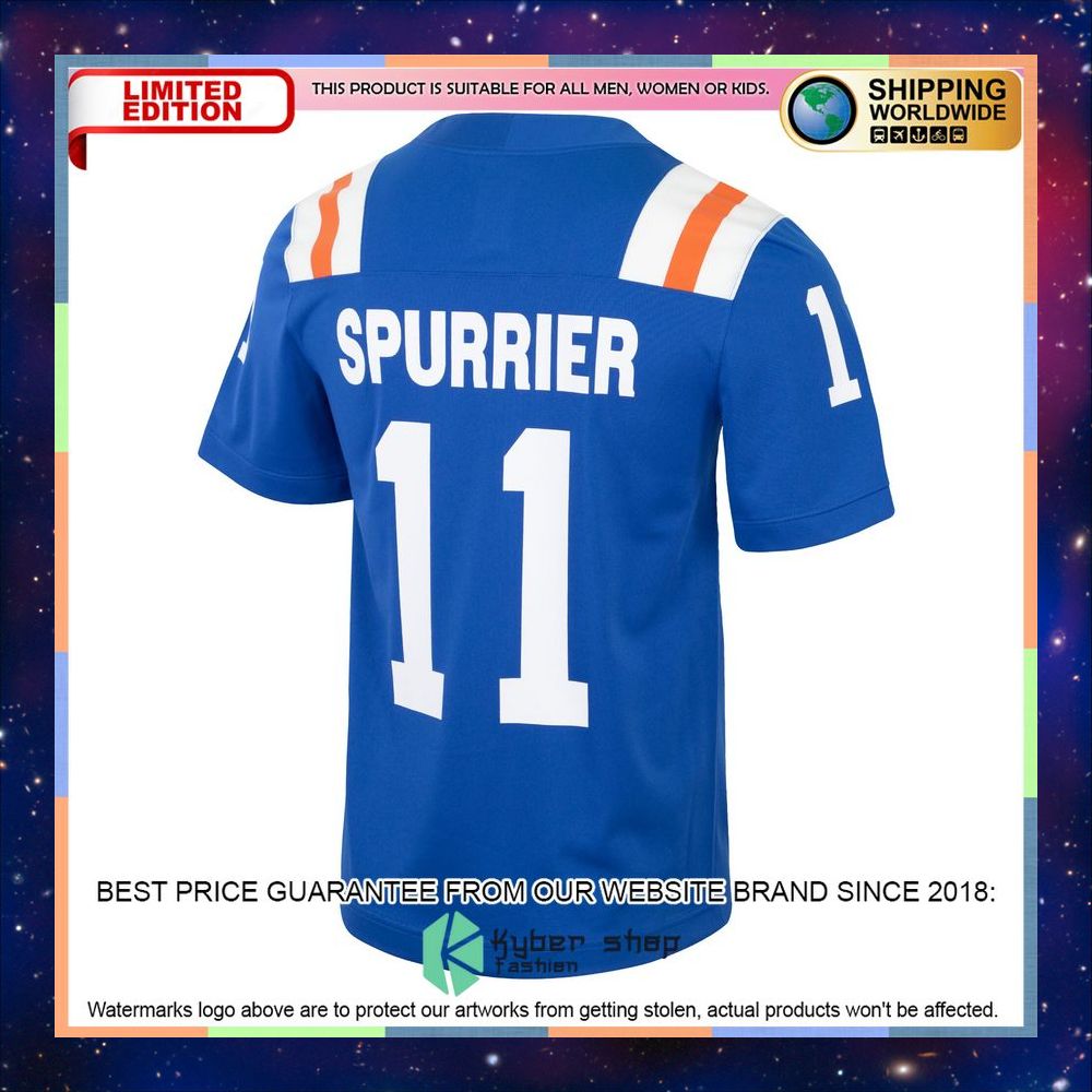 Steve Spurrier Florida Gators Jordan Brand Alternate Ring of Honor Royal Football Jersey 7 Steve Spurrier Florida Gators Jordan Brand Alternate Ring of Honor Royal Football Jersey word1