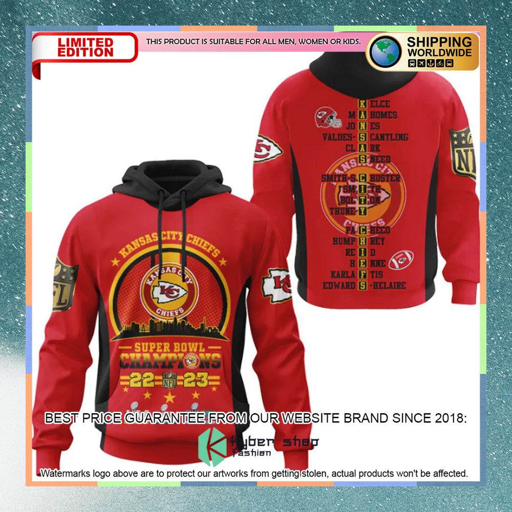 Super Bowl LVII Champions Kansas City Chiefs Shirt, Hoodie 6 Super Bowl LVII Champions Kansas City Chiefs Shirt, Hoodie word1