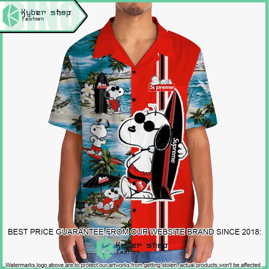 supreme snoopy hawaiian shirt and shorts 2 961
