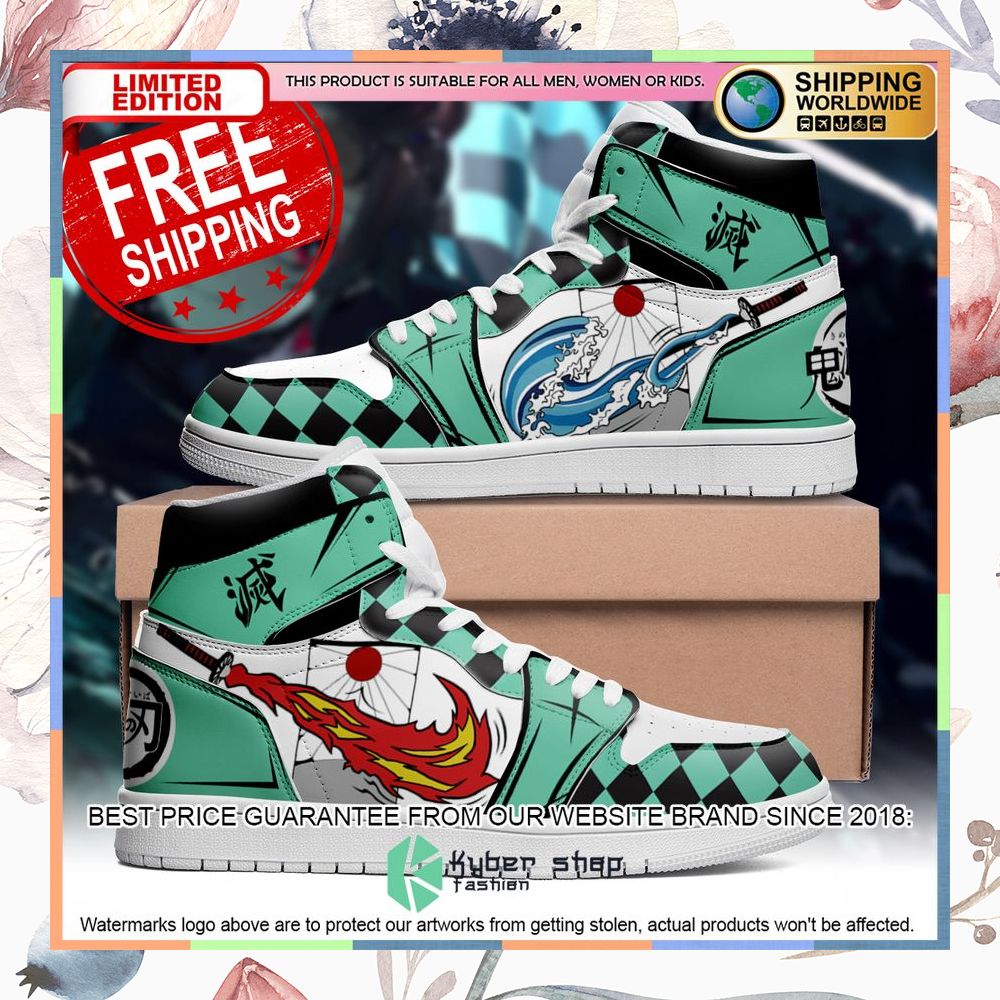 Tanjiro Anime Demon Slayers Air Jordan High Top Shoes 3 Tanjiro Anime Demon Slayers Air Jordan High Top Shoes word1