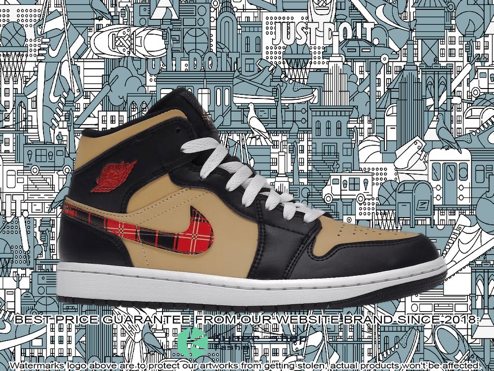 Tartan Swoosh Air Air Jordan 1 Mid word2