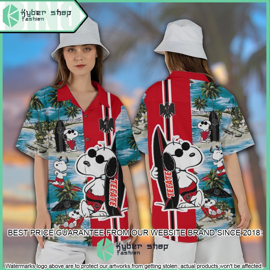 tecate snoopy hawaiian shirt and shorts 1 801
