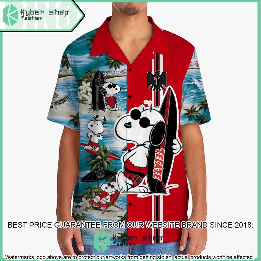 tecate snoopy hawaiian shirt and shorts 2 989