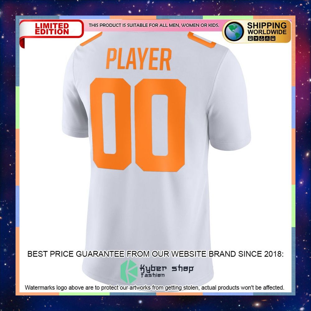 Tennessee Volunteers Nike CUSTOM NIL White Football Jersey 7 Tennessee Volunteers Nike CUSTOM NIL White Football Jersey word2