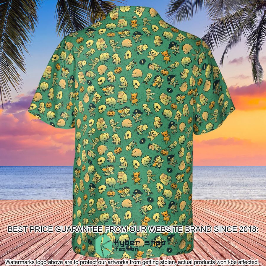 Terror Attack Cute Horror Characters Halloween Hawaiian Shirt 3 Terror Attack Cute Horror Characters Halloween Hawaiian Shirt word1