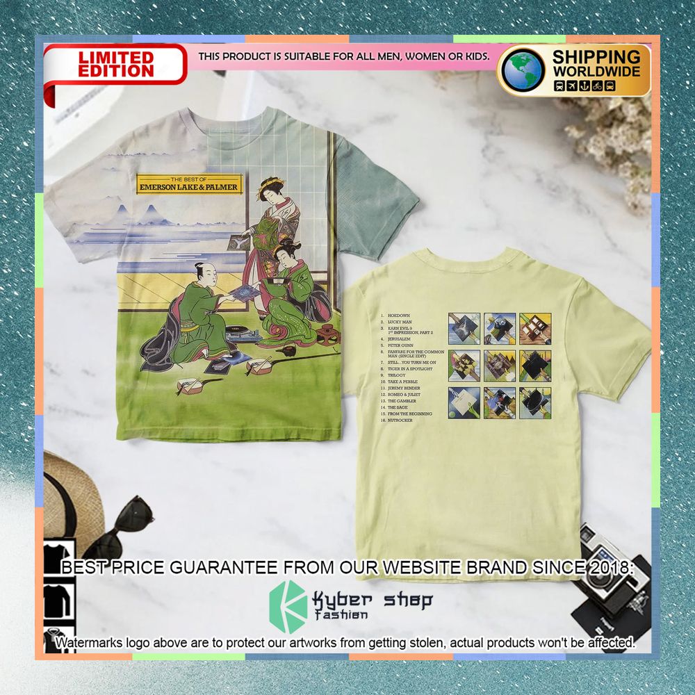 the best of emerson lake palmer album t shirt 1 966