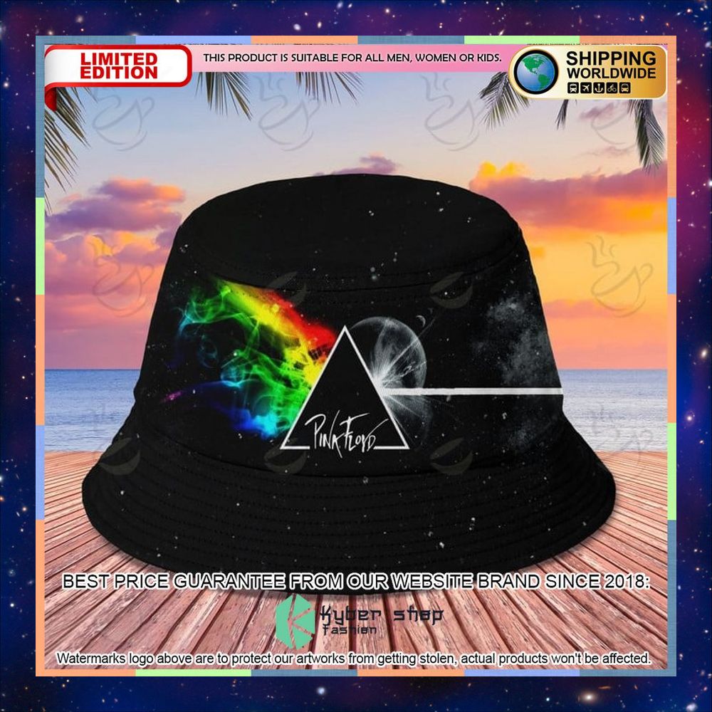 The Dark Side of the Moon Pink FLoyed Bucket Hat 3 the dark side of the moon pink floyed bucket hat 1 960