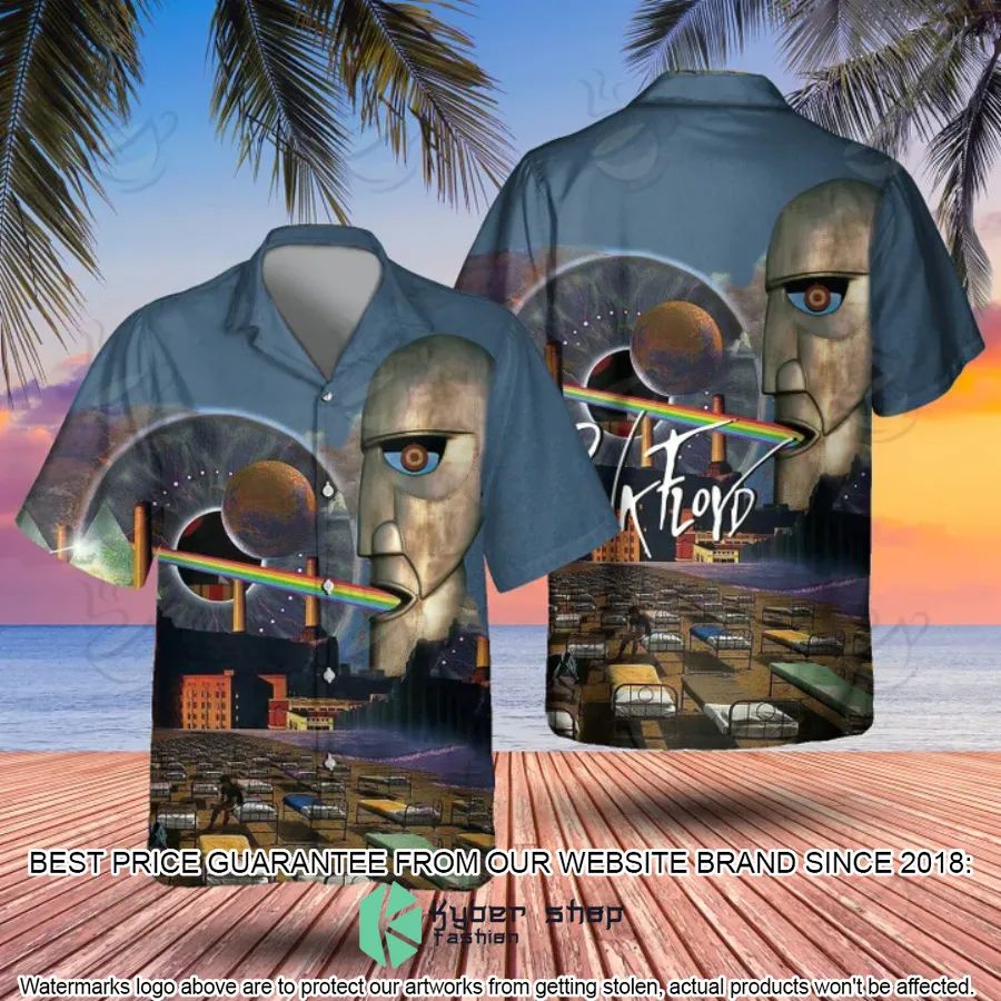 the division bell pulse pink floyed hawaiian shirt 1 925