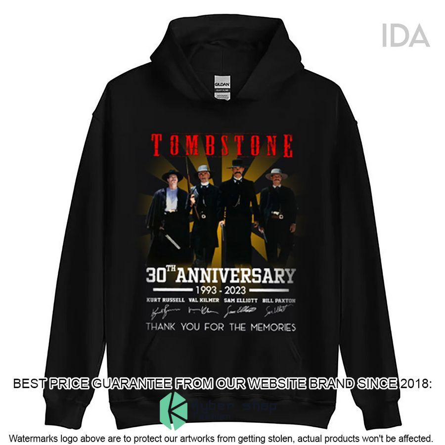 tombstone 30th anniversary thank you for the memories shirt hoodie 1 565