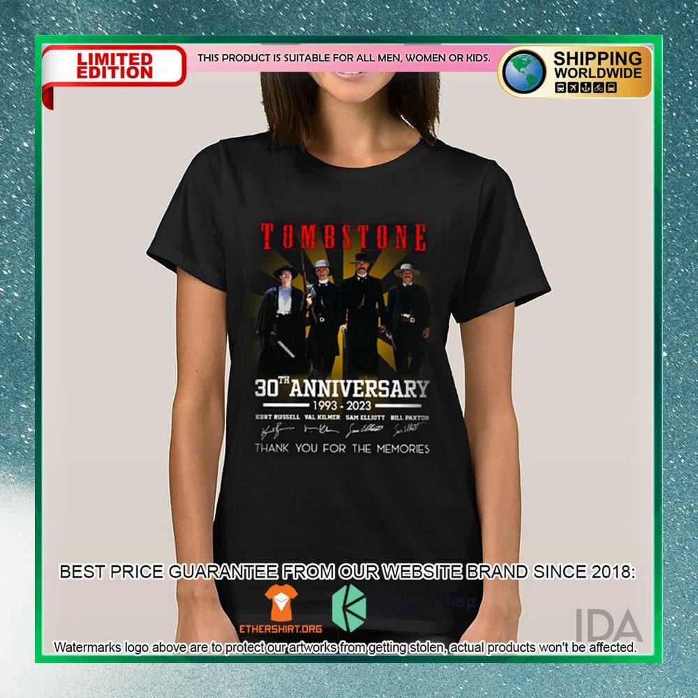 Tombstone 30th Anniversary Thank You For The Memories Shirt, Hoodie 6 tombstone 30th anniversary thank you for the memories shirt hoodie 3 227