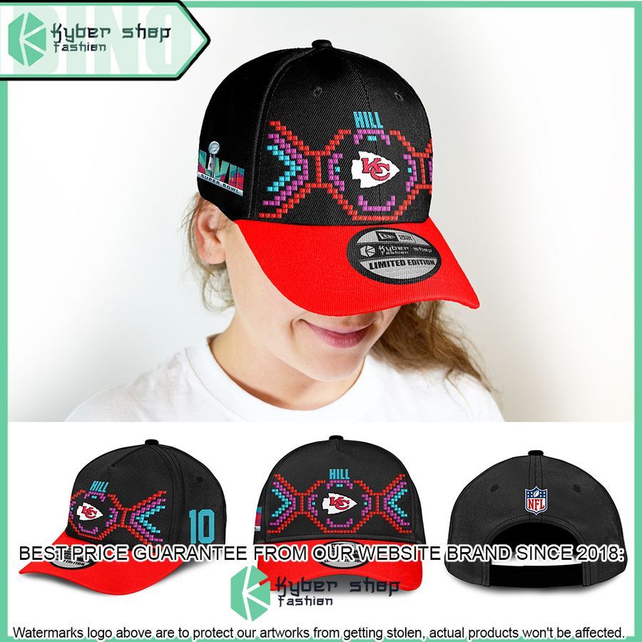 Tyreek Hill 10 Kansas City Chiefs Super Bowl LVII Tarmac Cap 4 tyreek hill 10 kansas city chiefs super bowl lvii tarmac cap 4 573