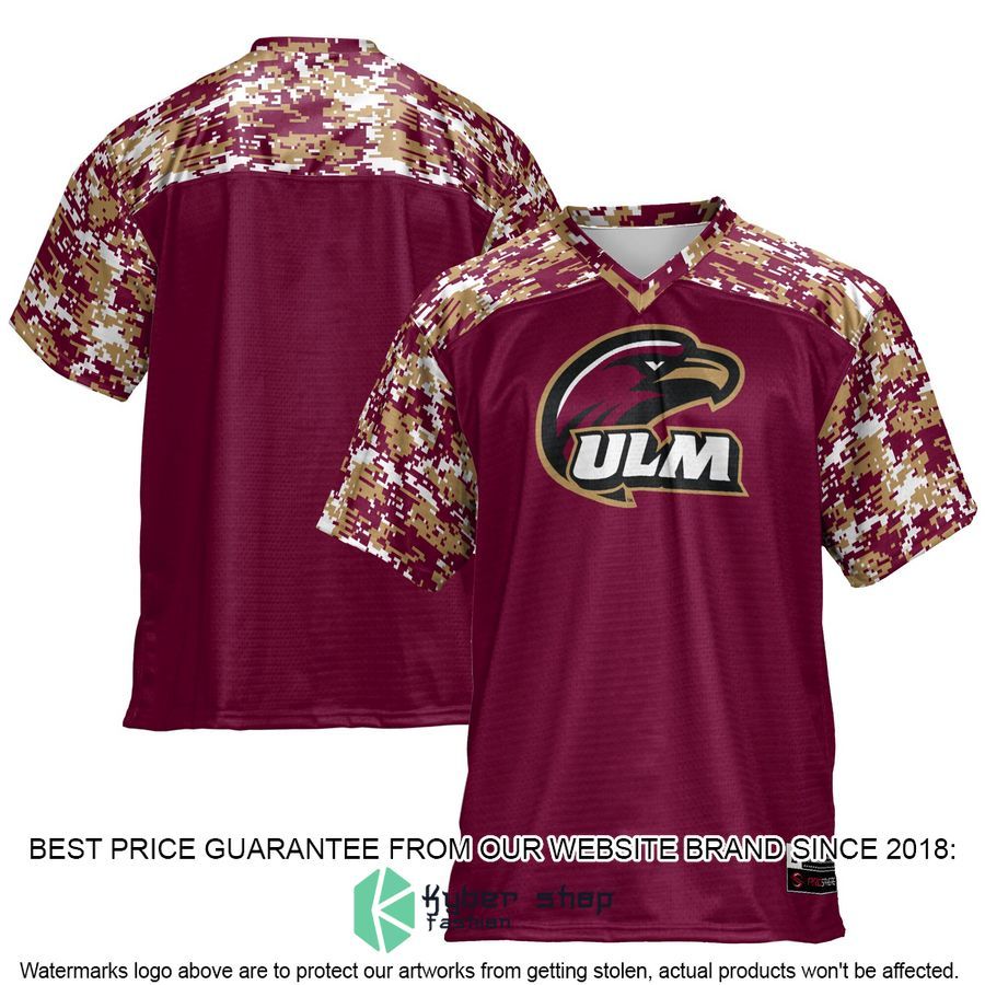 ULM Warhawks Maroon Football Jersey