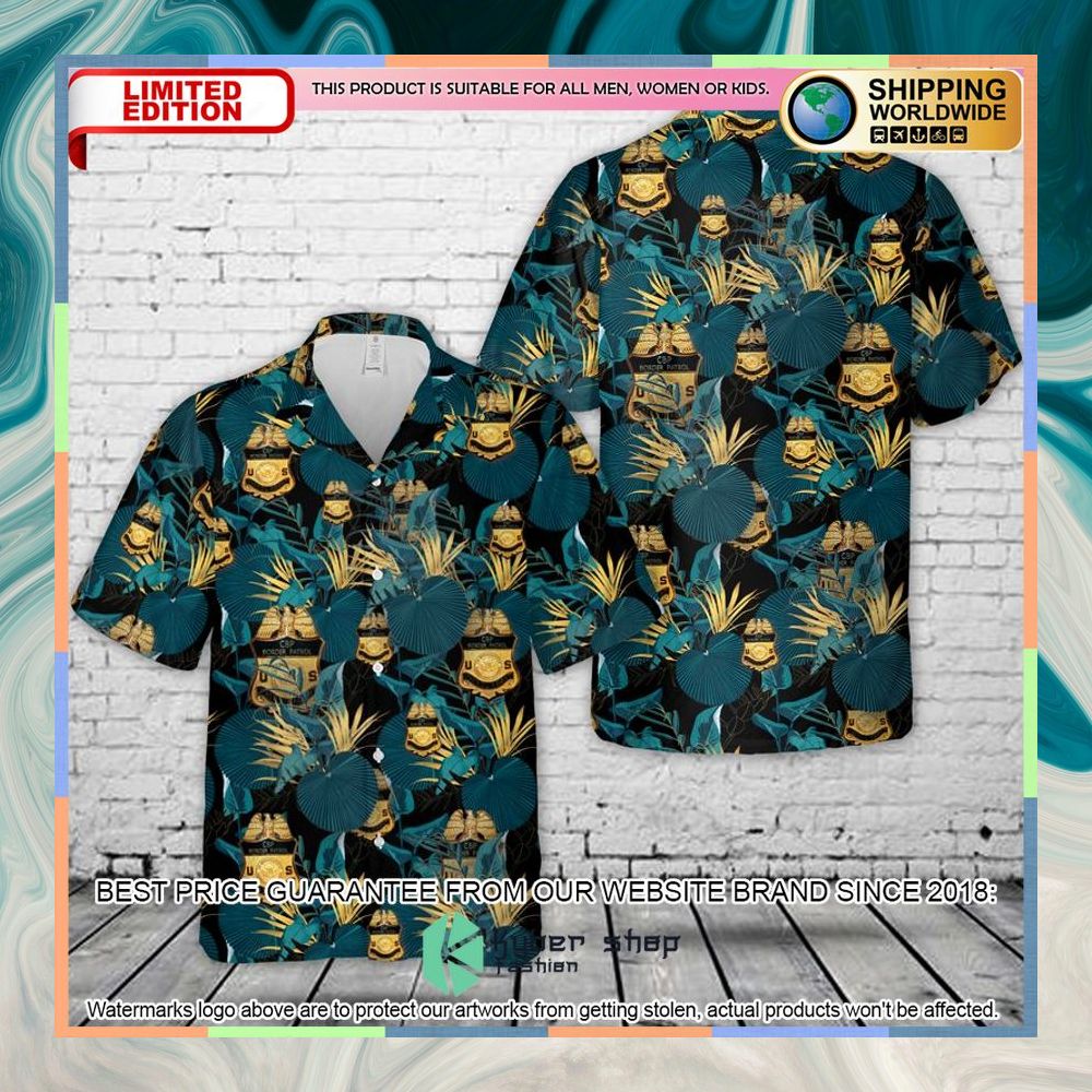 United States Border Patrol Badge Hawaiian Shirt 3 United States Border Patrol Badge Hawaiian Shirt word3
