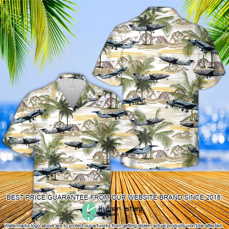 US Army Beechcraft C-12 Huron Hawaiian Shirt