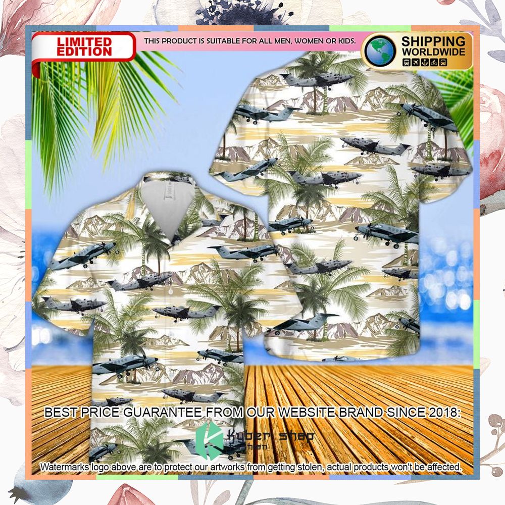 US Army Beechcraft C-12 Huron Hawaiian Shirt 3 US Army Beechcraft C-12 Huron Hawaiian Shirt word3