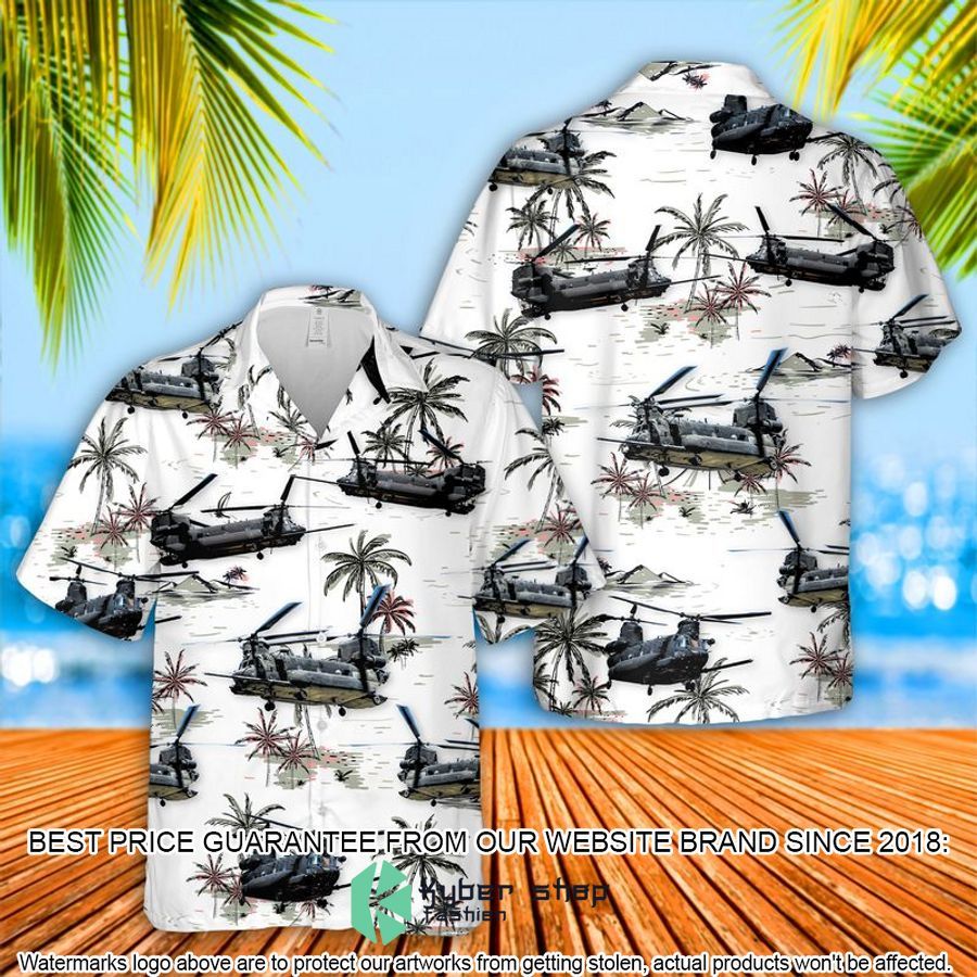 US Army Boeing MH-47G Chinook Hawaiian Shirt