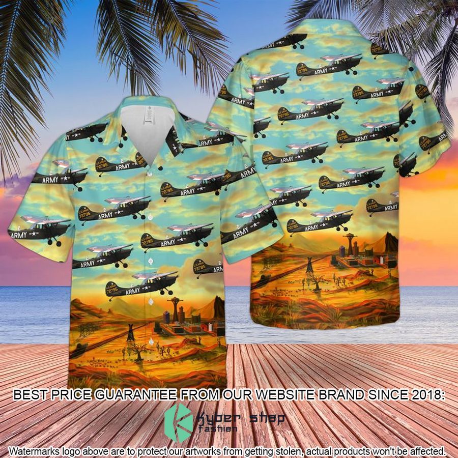 US Army Cessna O-1 Bird Dog farmer Hawaiian Shirt