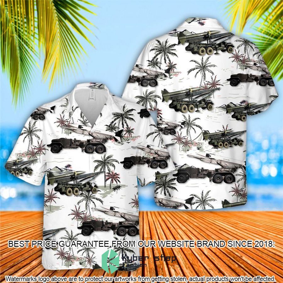 US Army Honest John Artillery Rocket Hawaiian Shirt