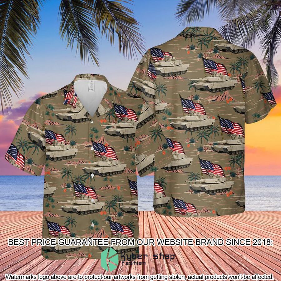 US Army M1 Abrams 4th Of July Hawaiian Shirt