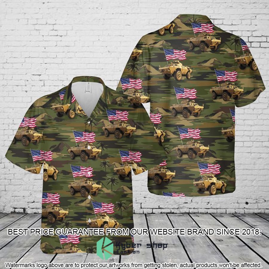 US Army M1117 Armored Security Vehicle Hawaiian Shirt