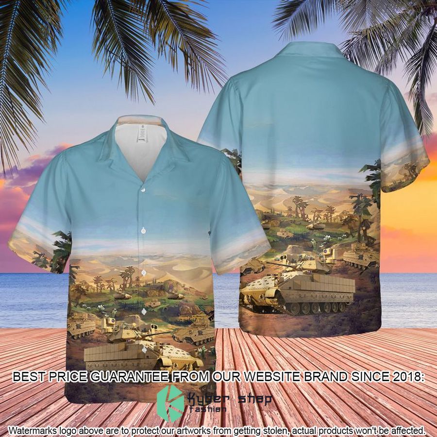 US Army M2A3 Bradley farmer Hawaiian Shirt