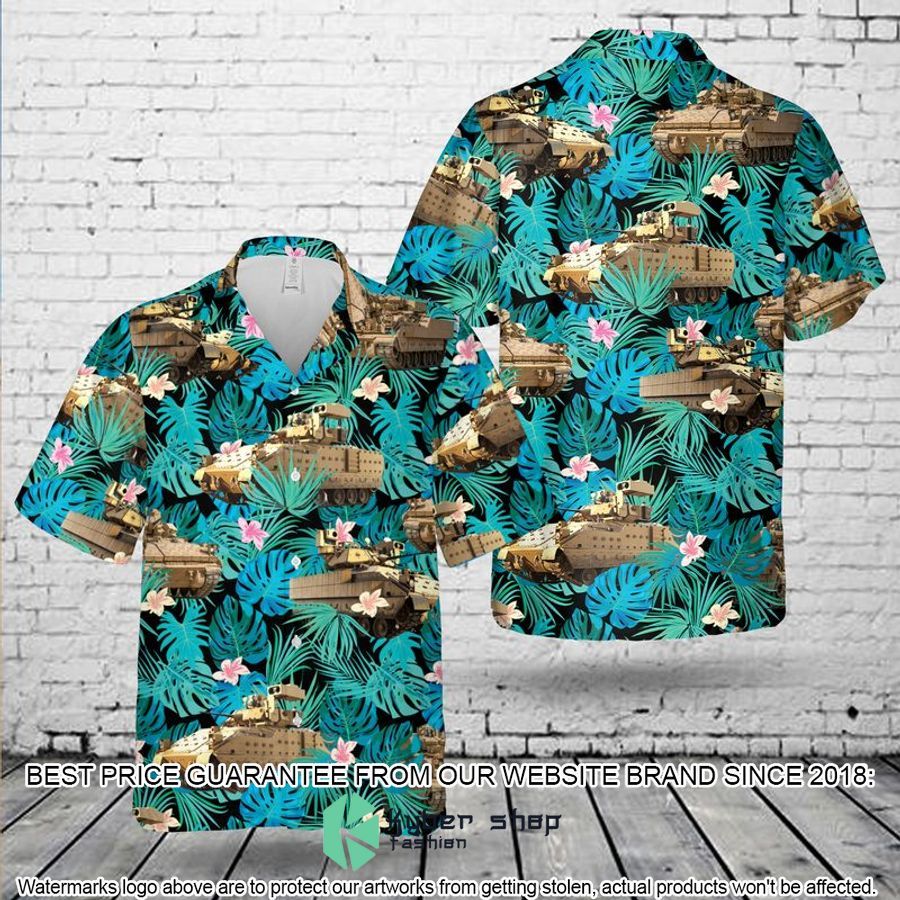 US Army M2A3 Bradley Hawaiian Shirt