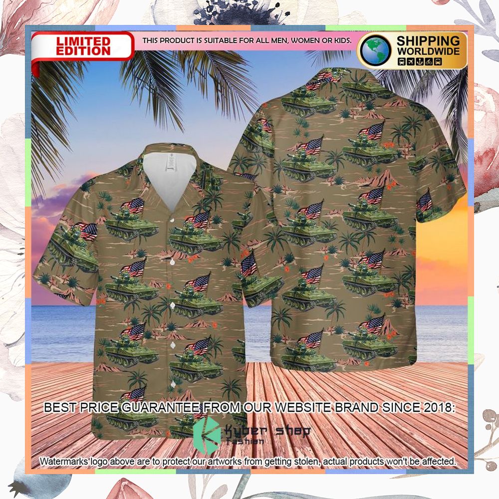 US Army M551 Sheridan Tank 4th Of July Hawaiian Shirt 3 US Army M551 Sheridan Tank 4th Of July Hawaiian Shirt word3