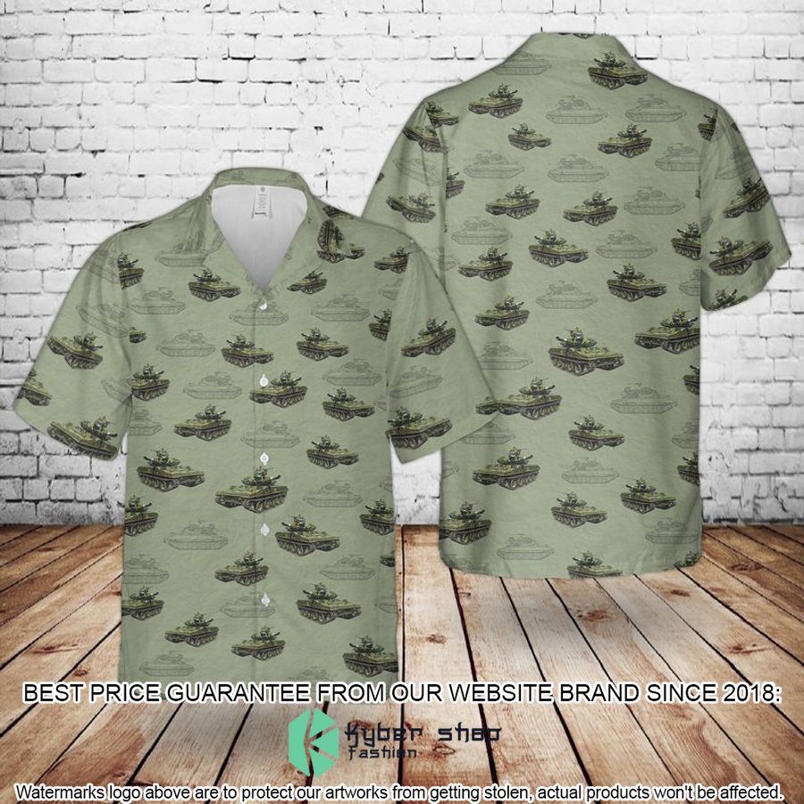 US Army M551 Sheridan Tank green Hawaiian Shirt