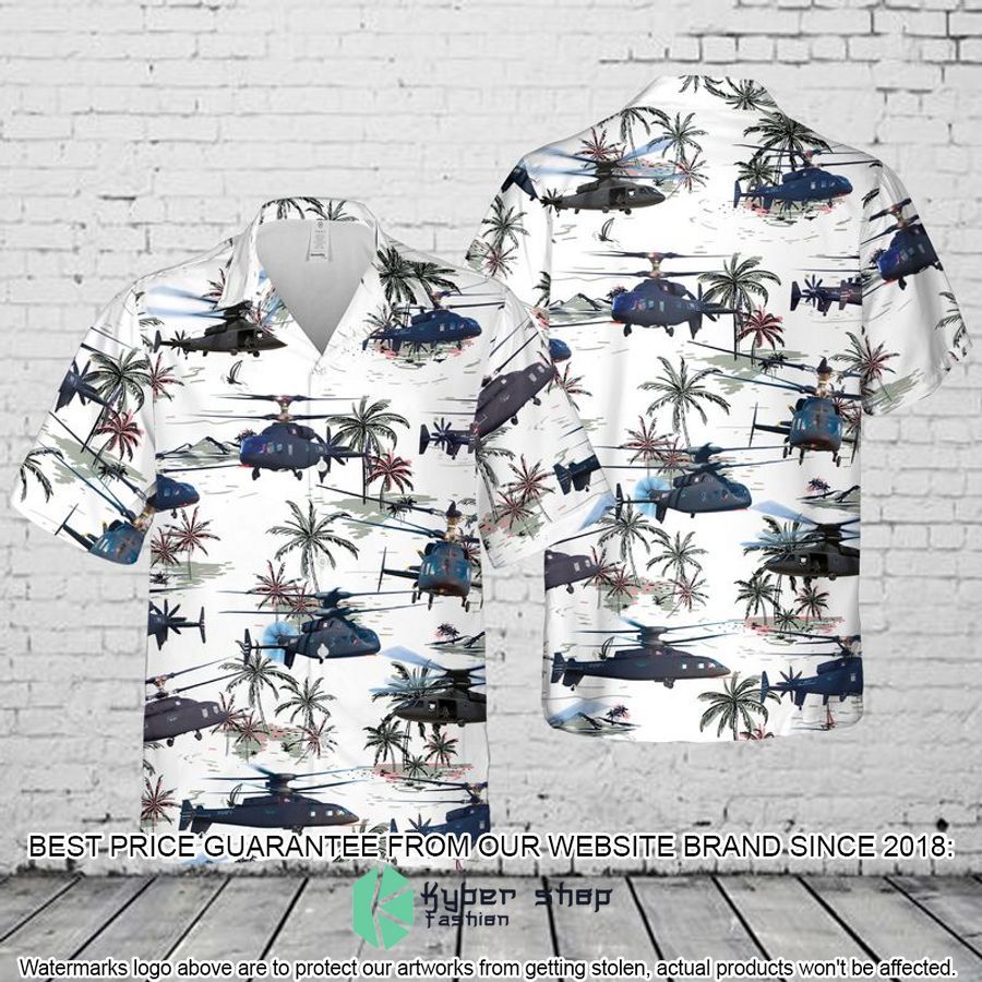 US Army Sikorsky-Boeing SB-1 Defiant white Hawaiian Shirt