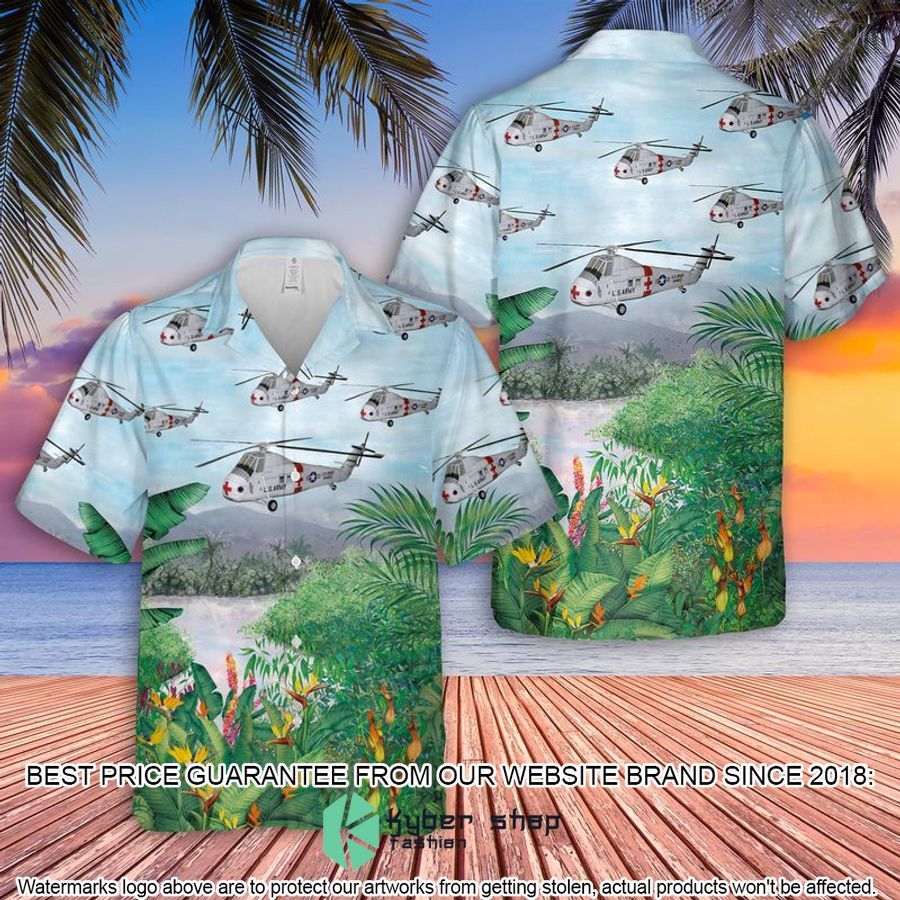 US Army Sikorsky Medevac CH-34C Choctaw Hawaiian Shirt