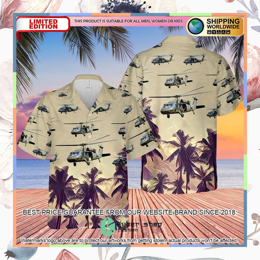US Army Sikorsky UH-60 Black Hawk Helicopter Hawaiian Shirt 3 US Army Sikorsky UH-60 Black Hawk Helicopter Hawaiian Shirt word2