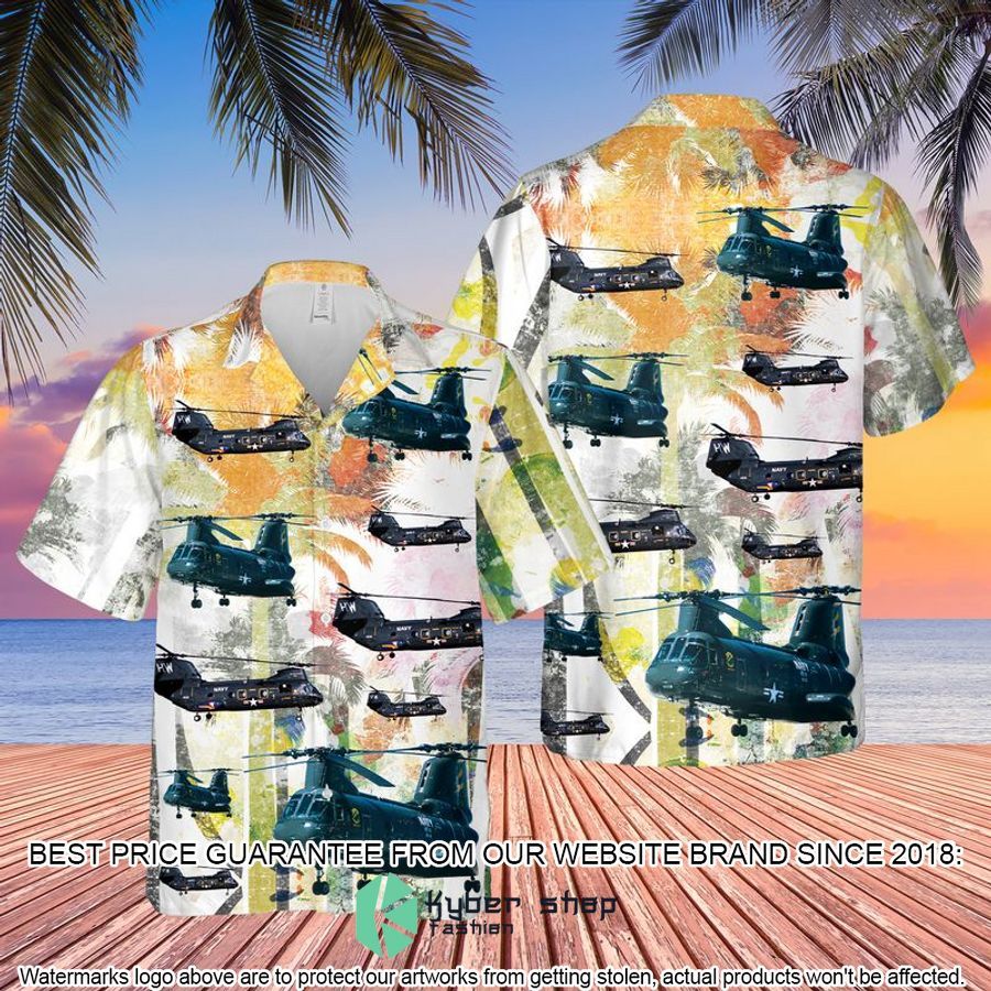 US Navy Boeing Vertol CH-46 Sea Knight Hawaiian Shirt