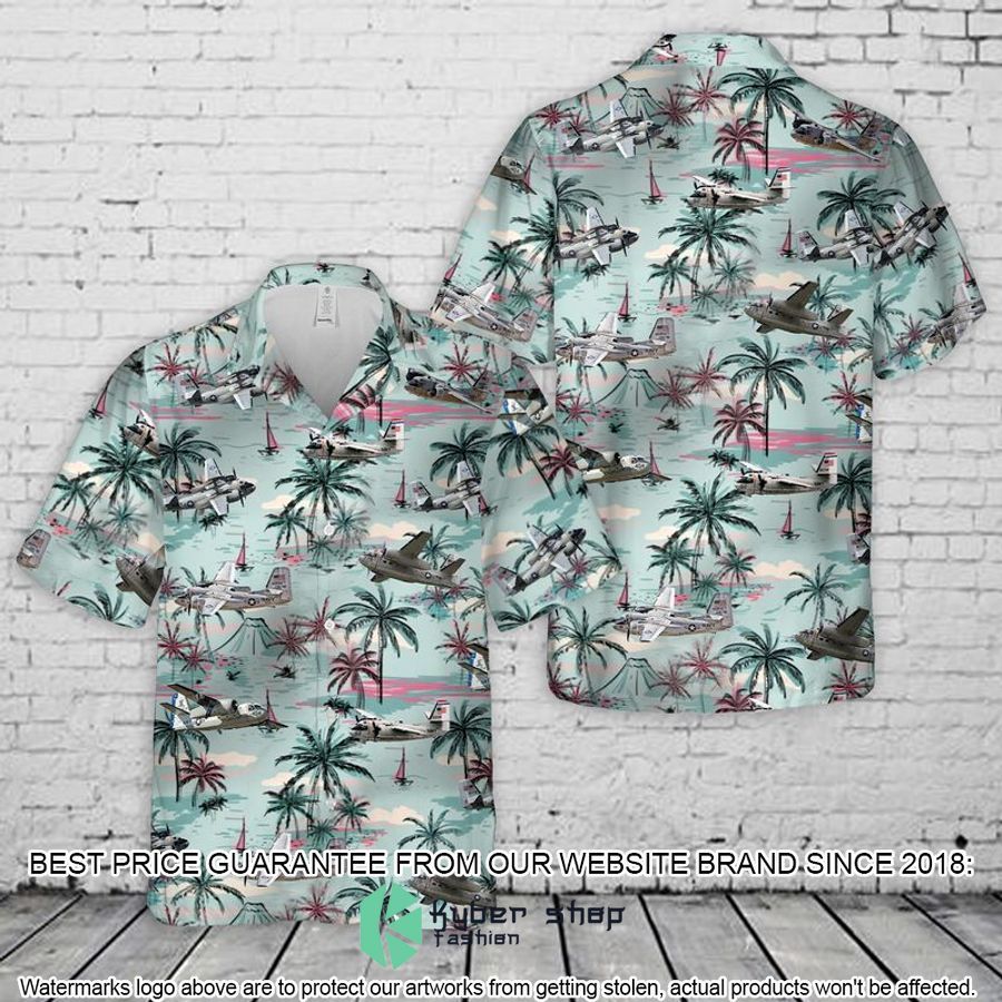 US Navy Grumman C-1 Trader Hawaiian Shirt word1