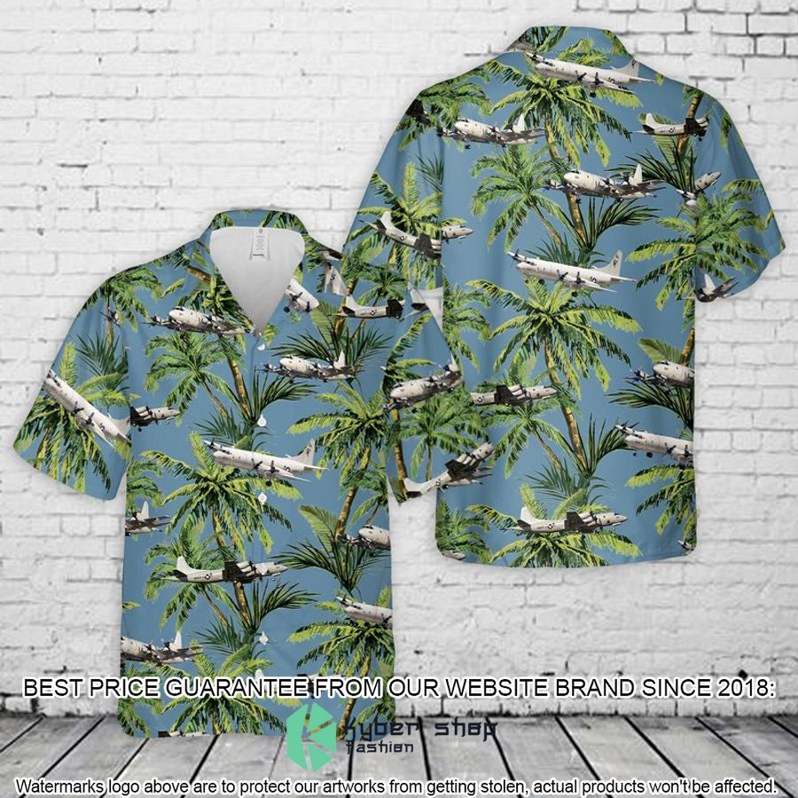US Navy Lockheed P-3 Orion blue Hawaiian Shirt