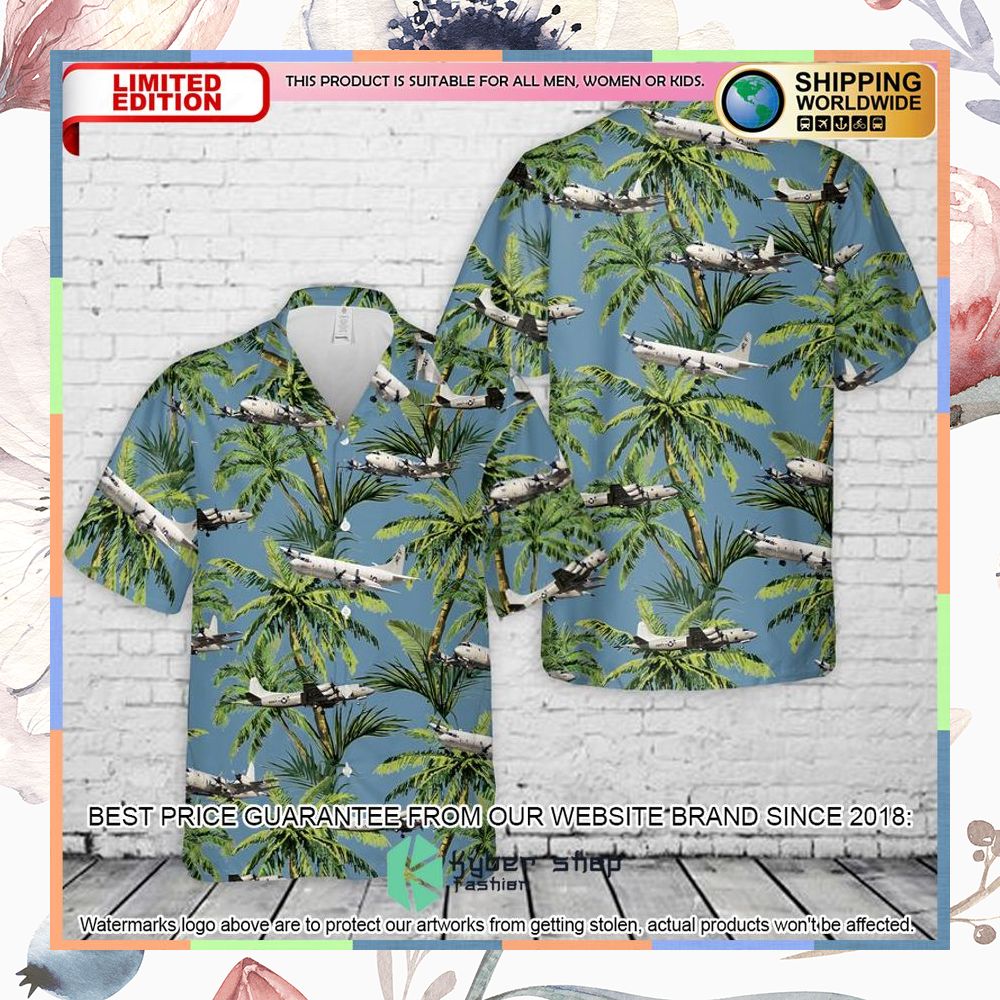 US Navy Lockheed P-3 Orion blue Hawaiian Shirt 3 US Navy Lockheed P-3 Orion blue Hawaiian Shirt word1